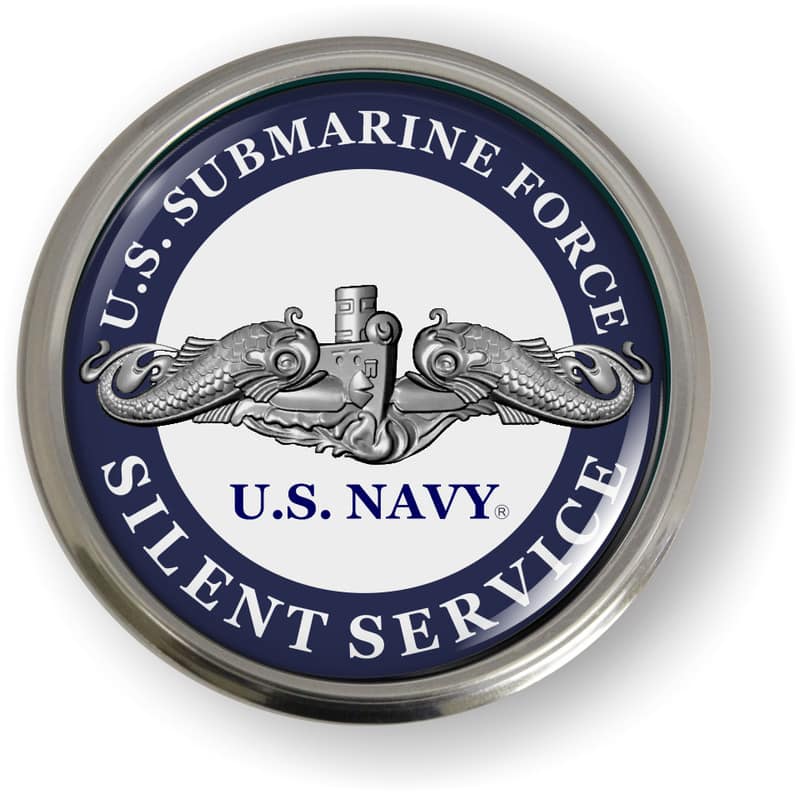 U.S. Navy Submarine Force with Silver Dolphins Emblem